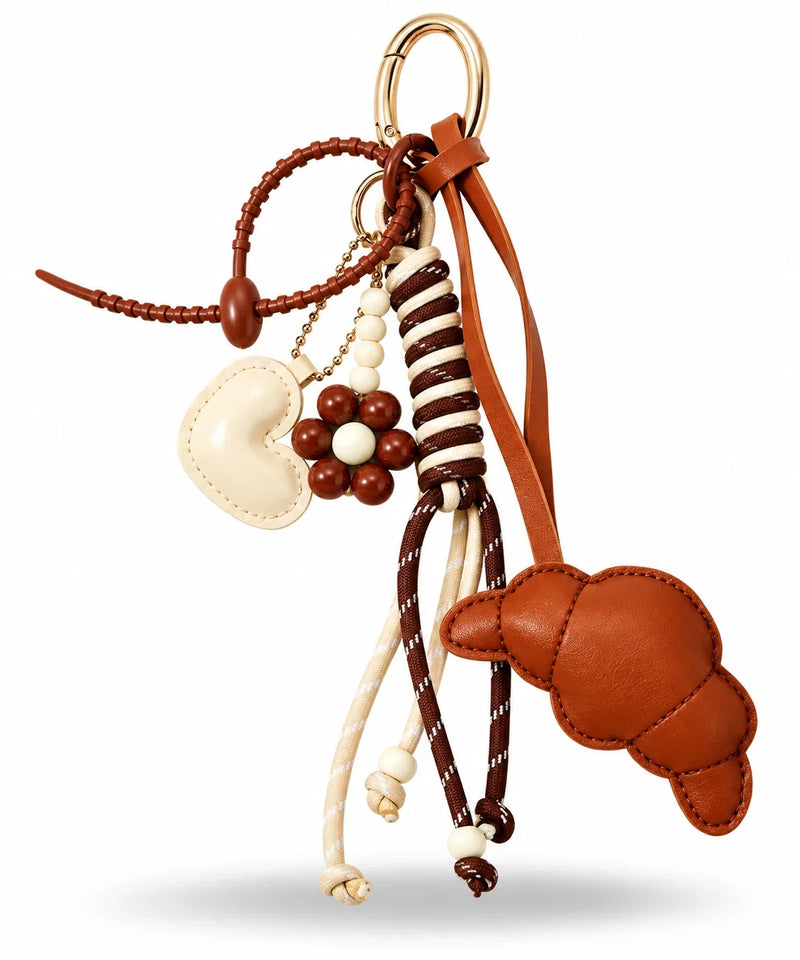 Leather bag charms by 86 York