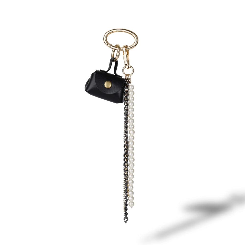 Black Mini Purse Pearl Bag Charm