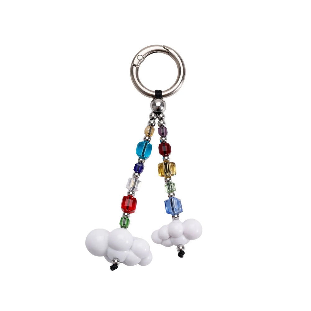 Multicolor Crystal Beaded Bag Charm