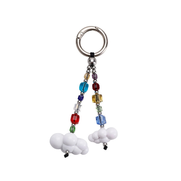 Multicolor Crystal Beaded Bag Charm