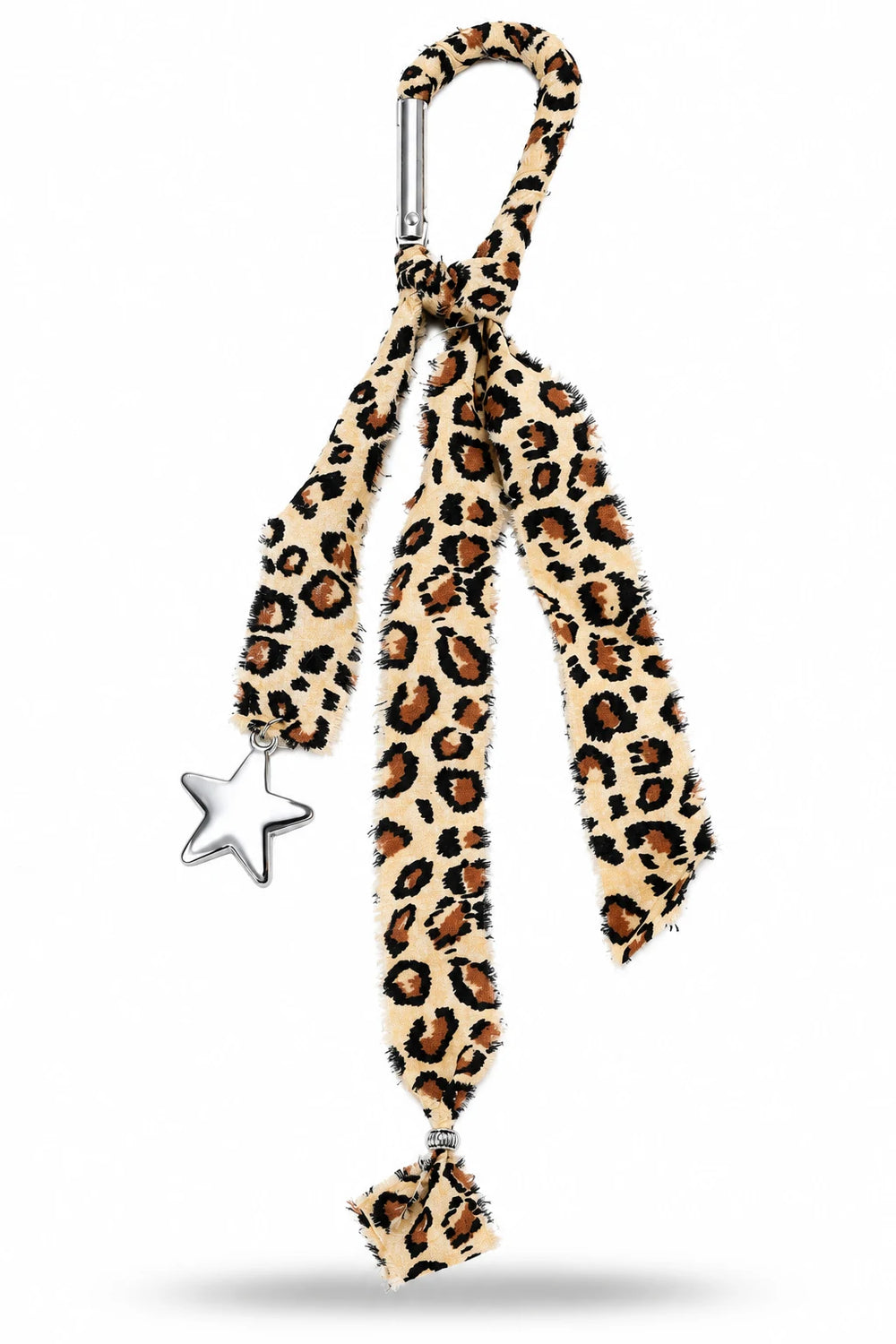 Leopard Print Star Tassel Bag Charm
