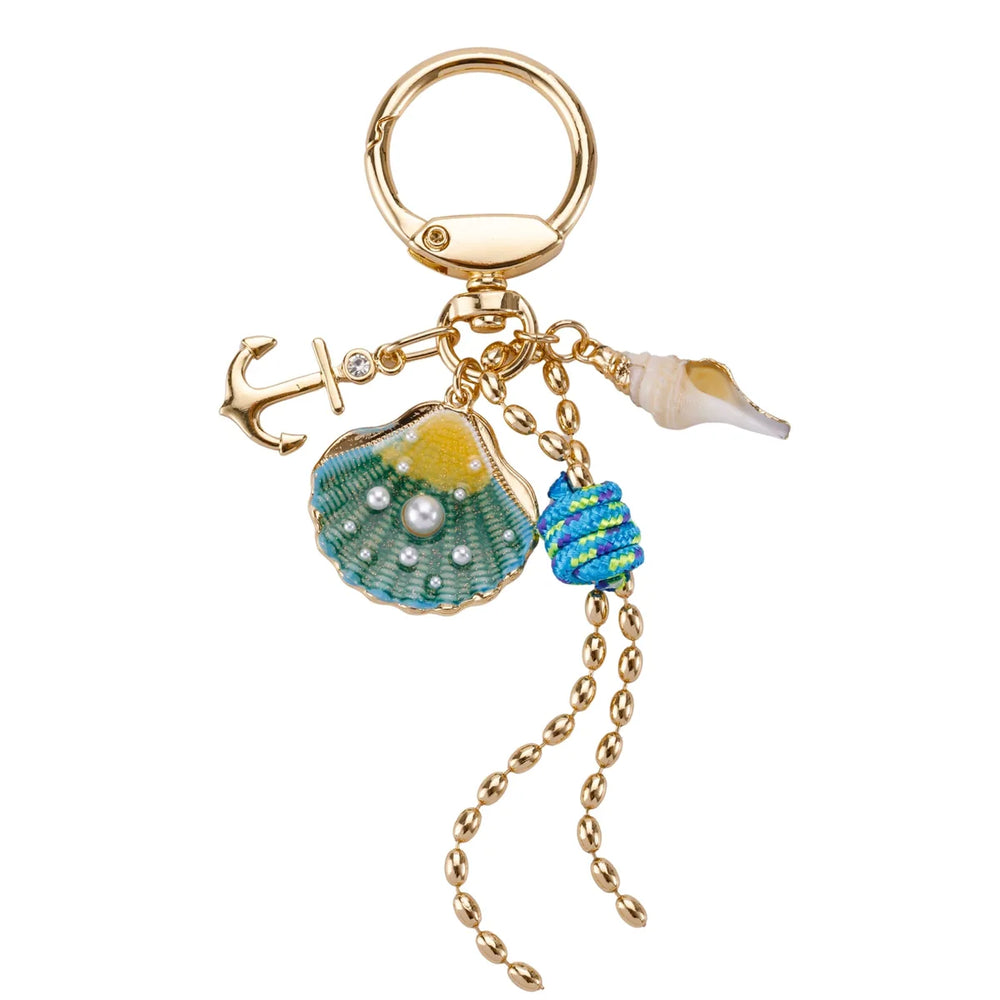 Ocean Anchor Seashell Bag Charm
