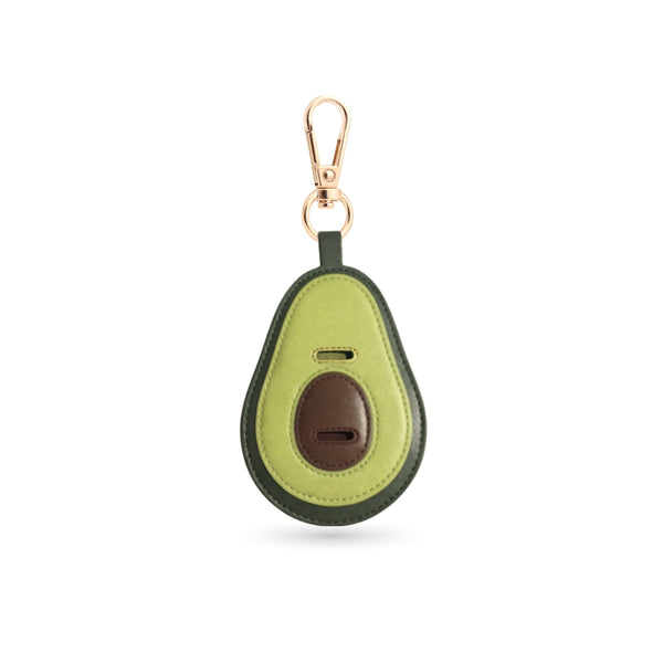 Green Leather Avocado Bag Charm