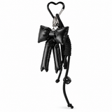 Black Satin Bow Bag Charm