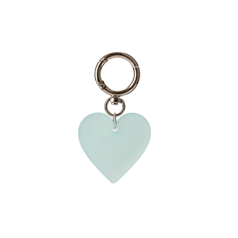Light Blue Heart Bag Charm