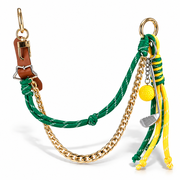 Green Yellow Golf Bag Charm