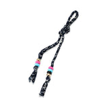 Navy Blue Paisley Cord Bag Charm