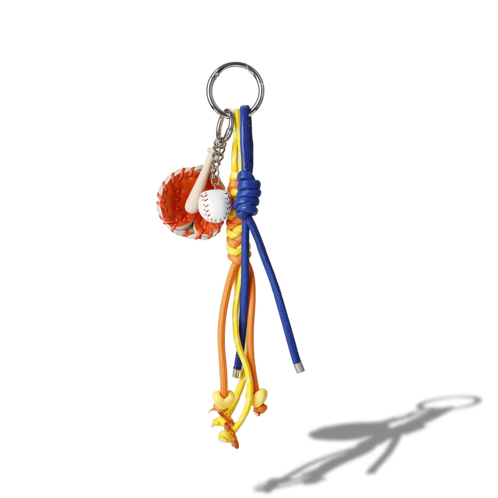 Orange Baseball Glove Bag Charm