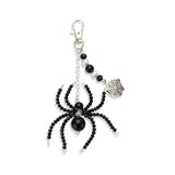 Black Spider Web Bag Charm