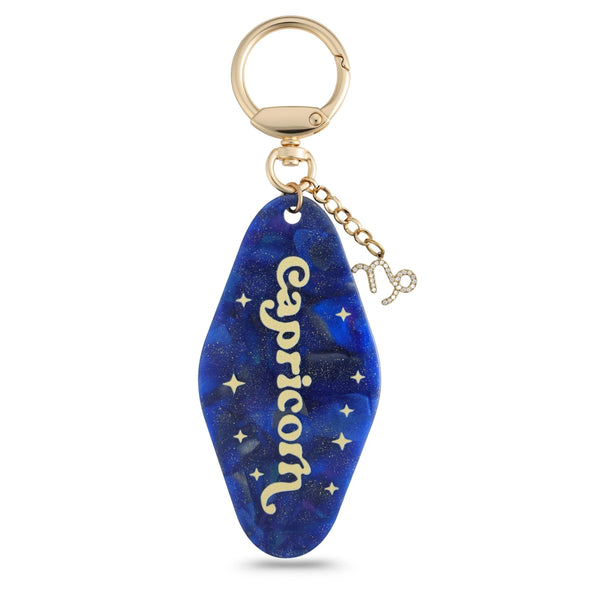 Blue Galaxy Resin Bag Charm