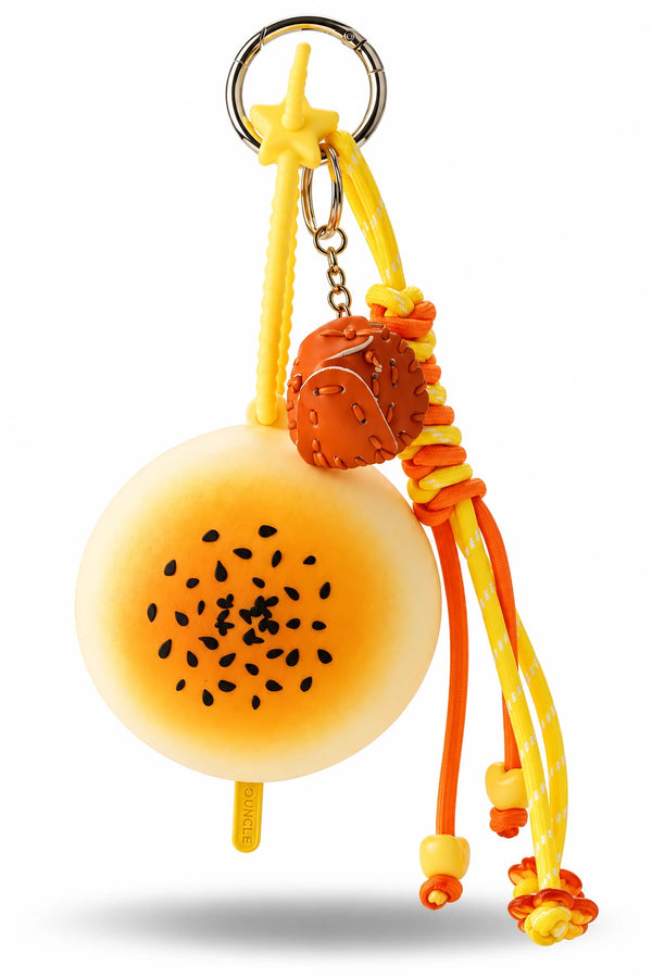 Yellow Bun Coin Purse Bag Charm