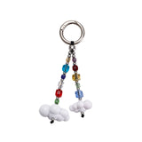 Multicolor Crystal Beaded Bag Charm