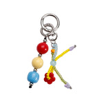 Multicolor Beaded Flower Bag Charm