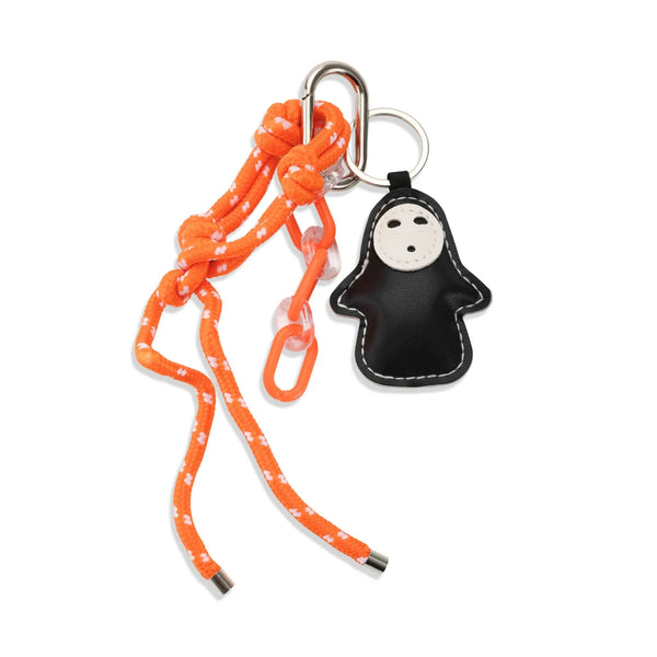 Black Ghost Orange Rope Bag Charm