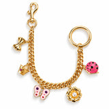 Gold Butterfly Flower Bag Chain