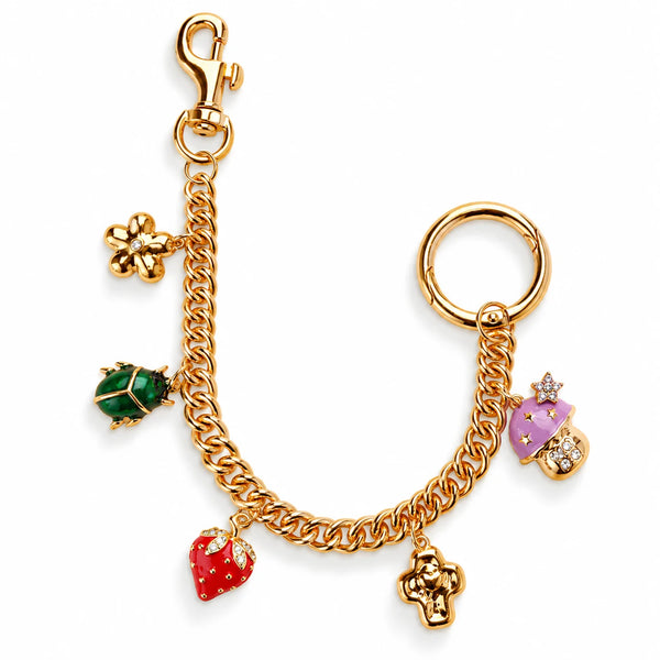 Gold Multi Charm Bag Chain