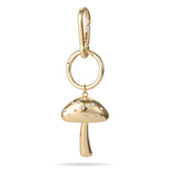 Golden Mushroom Bag Charm