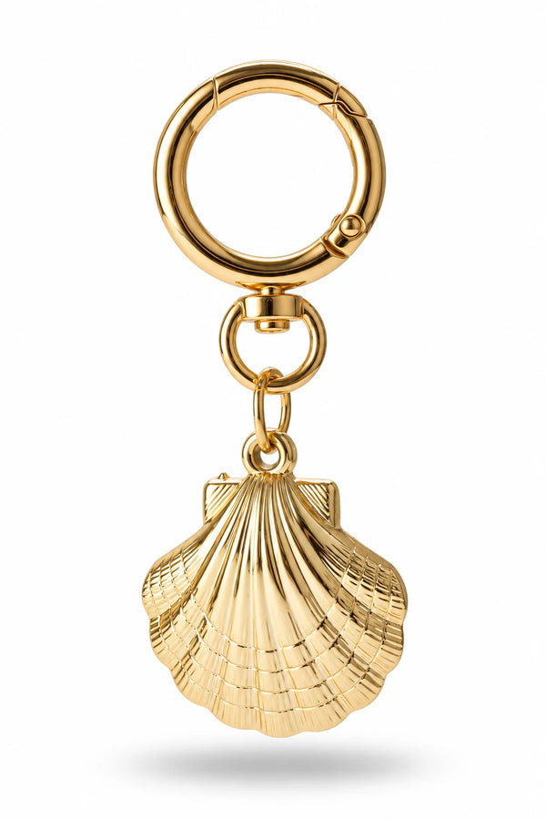 Gold Seashell Bag Charm