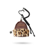 Leopard Print Mini Backpack Bag Charm