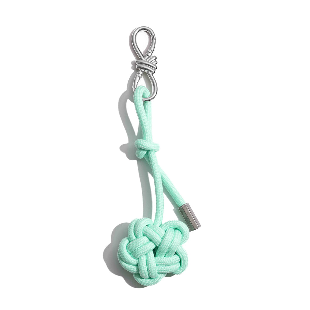 Mint Green Knotted Rope Bag Charm