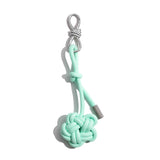 Mint Green Knotted Rope Bag Charm