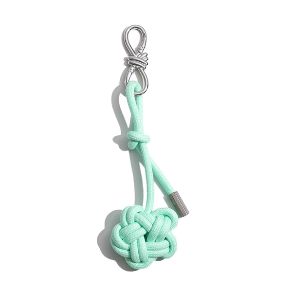 Mint Green Knotted Rope Bag Charm