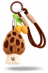 Brown Mushroom Plush Bag Charm