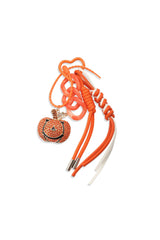 Orange Rhinestone Pumpkin Bag Charm
