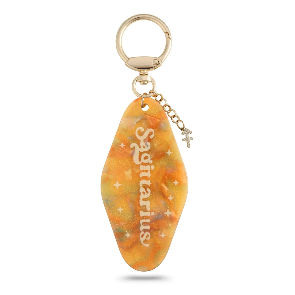 Orange Galaxy Sagittarius Bag Charm