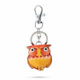 Orange Owl Bag Charm