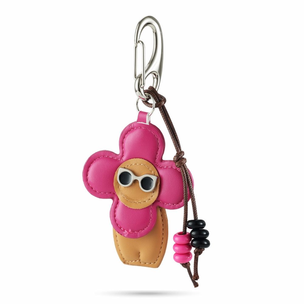Pink Flower Doll Bag Charm