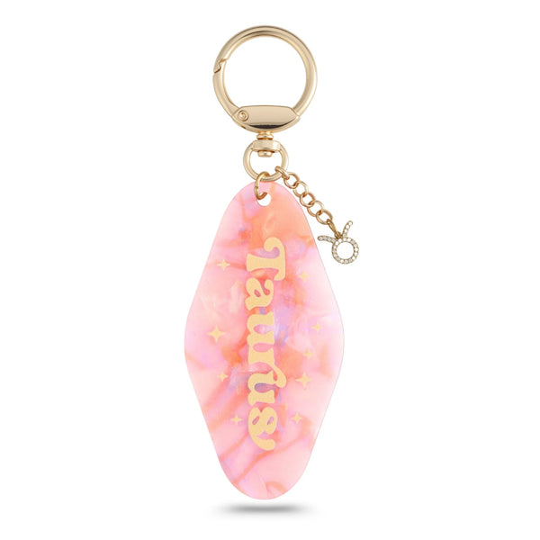 Pink Marble “Bunny” Resin Bag Charm