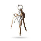 Brown Cord Heart Bag Charm
