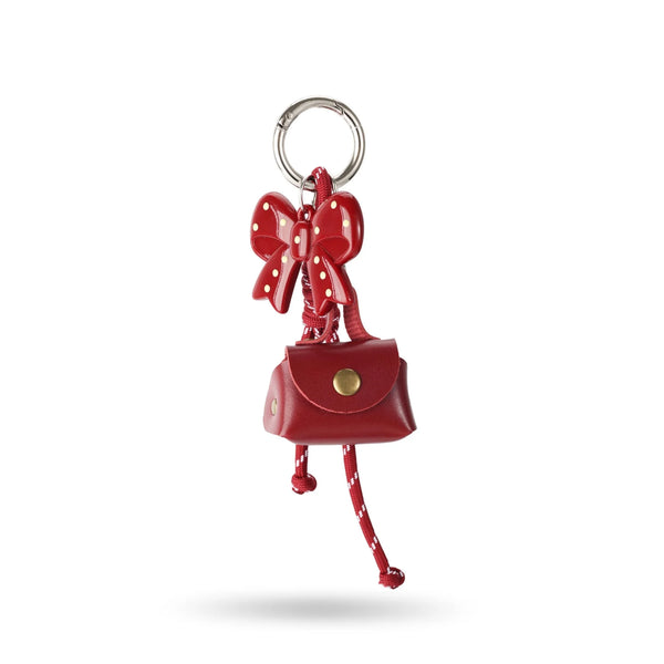Red Bow Mini Bag Charm