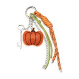 Orange Rhinestone Pumpkin Rope Bag Charm