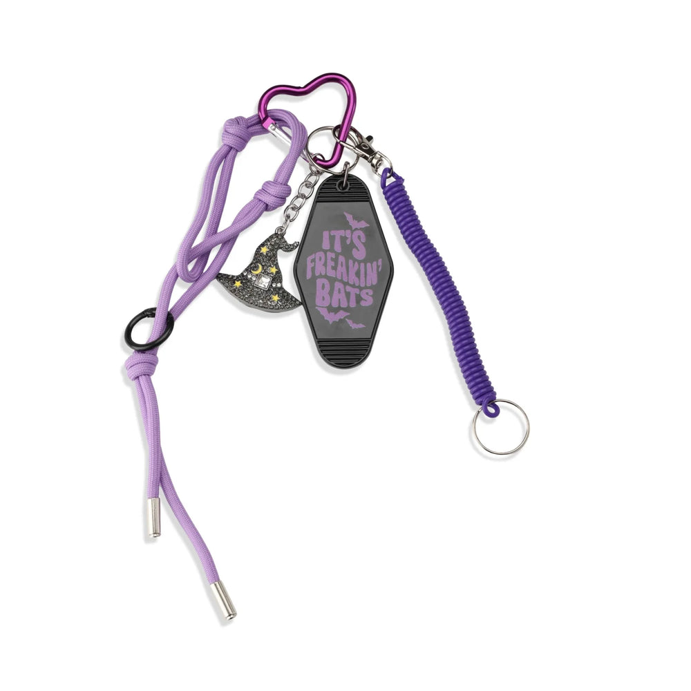 Purple Witch Hat Halloween Bag Charm