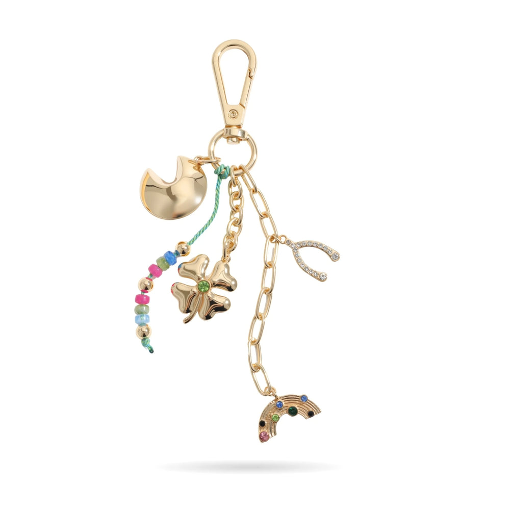 Wishbone Clover Bag Charm