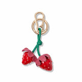 Red Double Strawberry Bag Charm