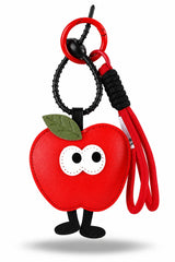 Red Cartoon Apple Rope Bag Charm