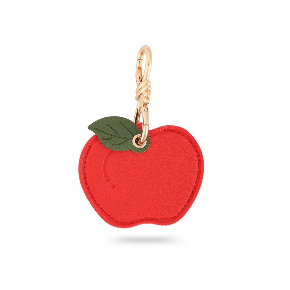 Red Apple Leather Bag Charm
