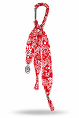Red Paisley Bandana Tassel Bag Charm