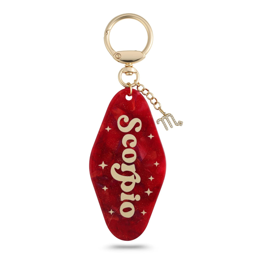 Red Galaxy Scorpio Bag Charm