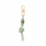 Sage Green Cord Bead Bag Charm