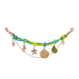 Seashell Starfish Rope Bag Charm