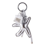 Metallic Silver Starfish Mini Purse Bag Charm