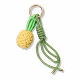 Braided Yellow Pineapple Bag Charm