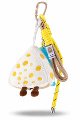 Yellow Polka Dot Plush Bag Charm